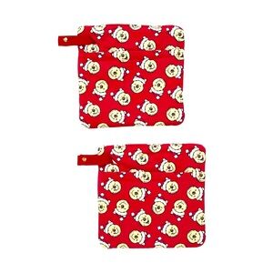 Disney Winnie the Pooh Holiday Allover Print Pot Holder Set